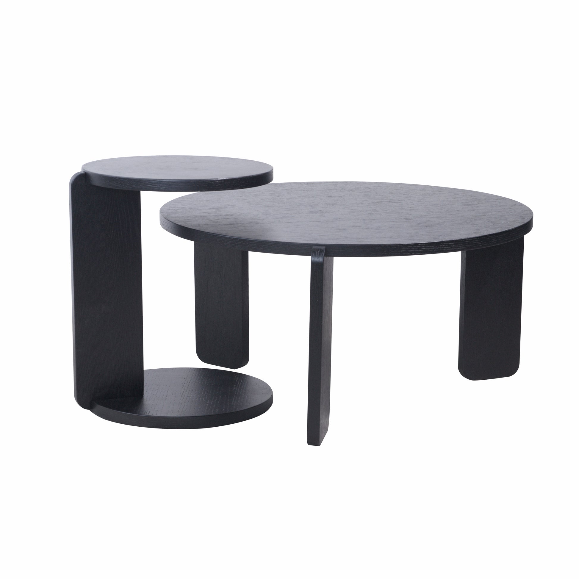 Black Nesting Tables with Black Legs - primary color shot
