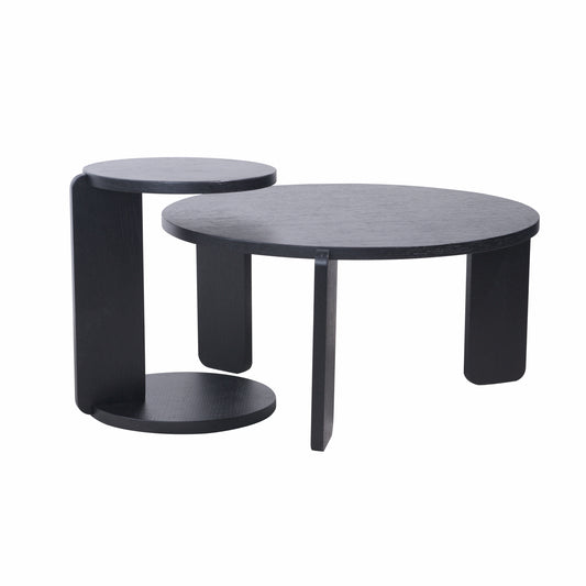 Black Nesting Tables with Black Legs - primary color shot