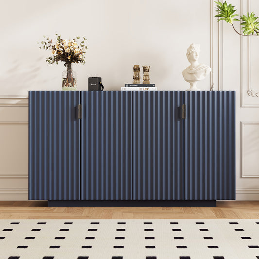 TREXM Buffet Cabinet with Storage - Antique Navy - primary color shot