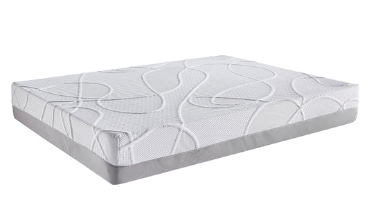 12" Medium Firm Memory Foam Mattress - White - primary color shot