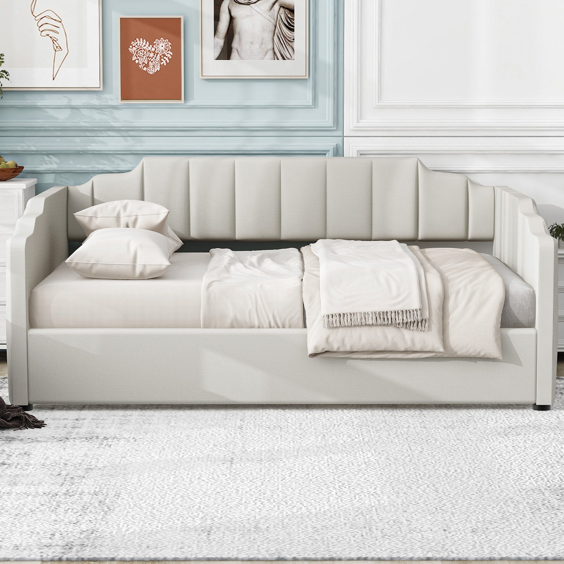 Noa Full Size Upholstered Daybed with Storage