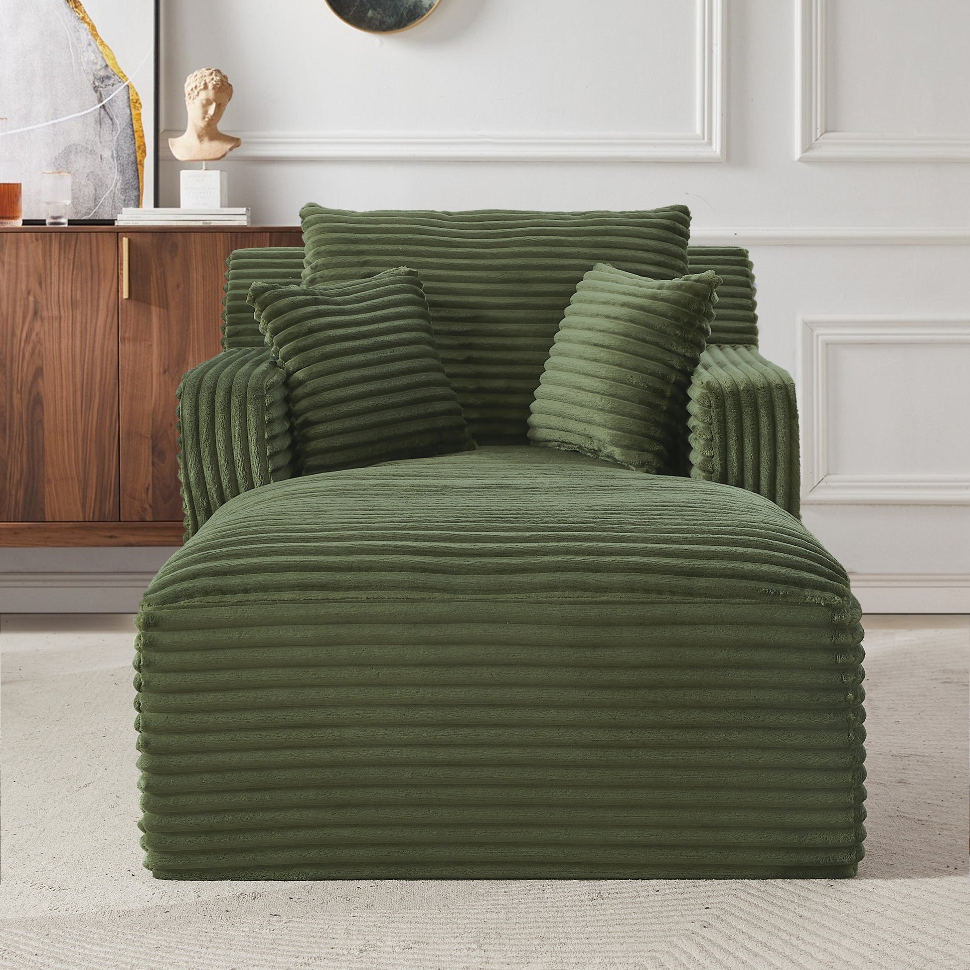 Indoor Single Chaise Sofa - Green - primary color shot