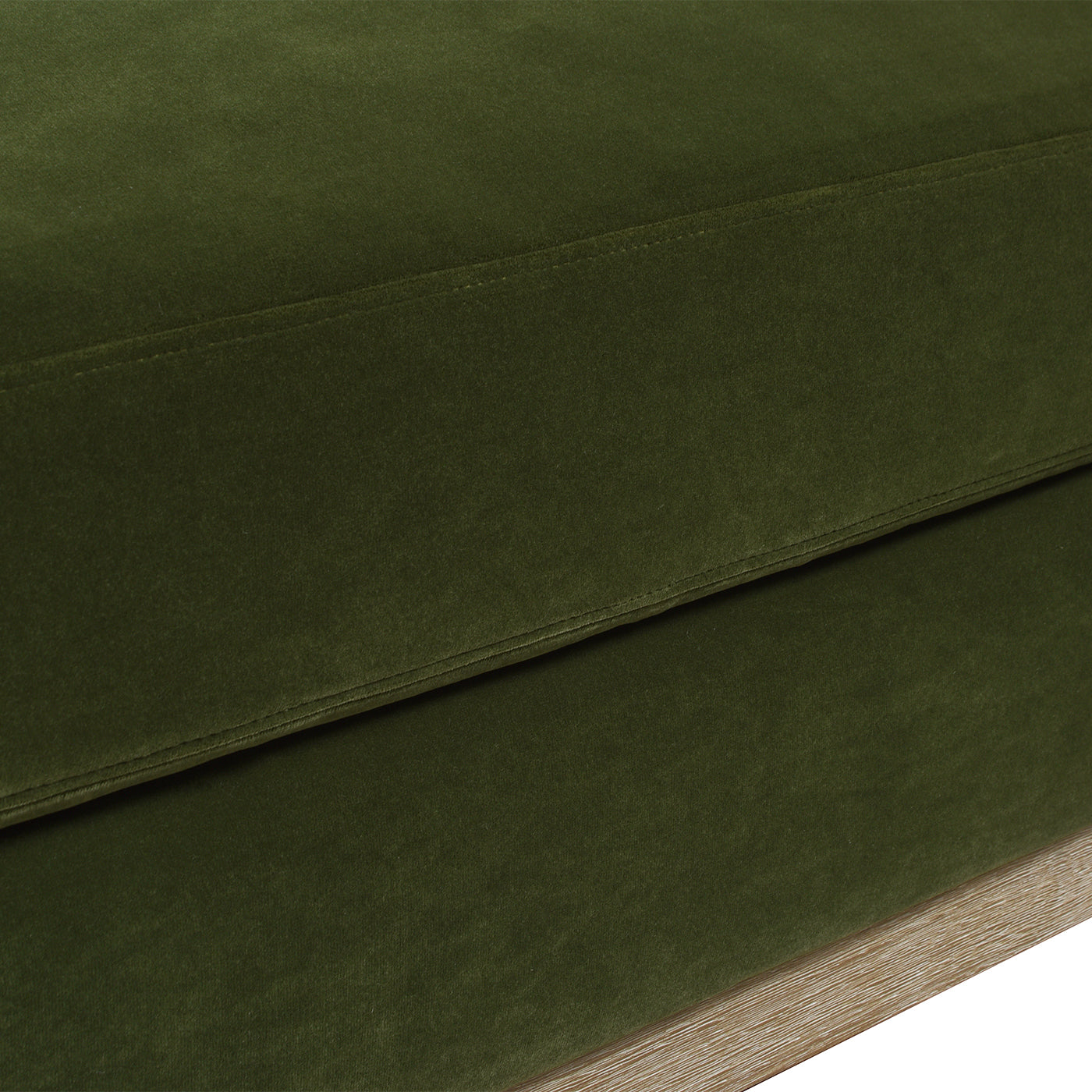 Knox 65' Modern Farmhouse Chaise Lounge Chair - Olive & Green - detail view 5