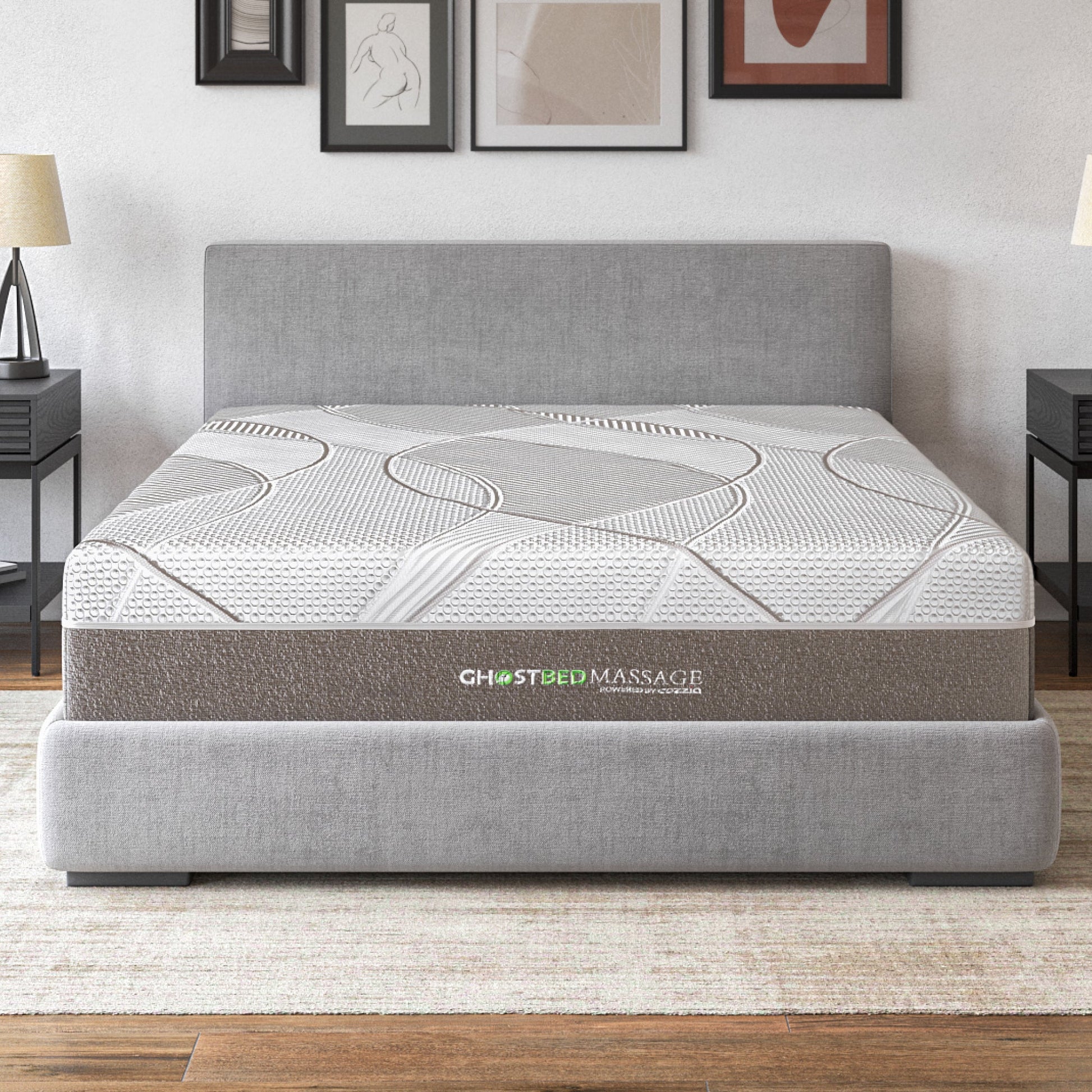 GhostBed Massage Mattress 12" Profile - Queen