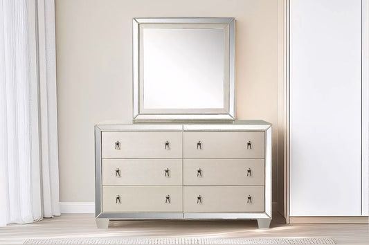 Dali 6-Drawer Mirrored Dresser