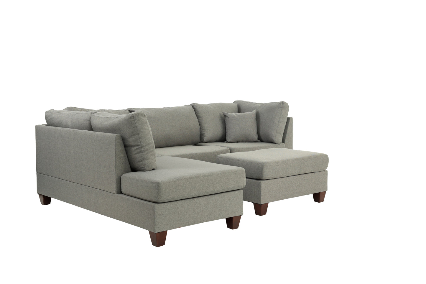 3-PC SECTIONAL in Gray - detail view 4