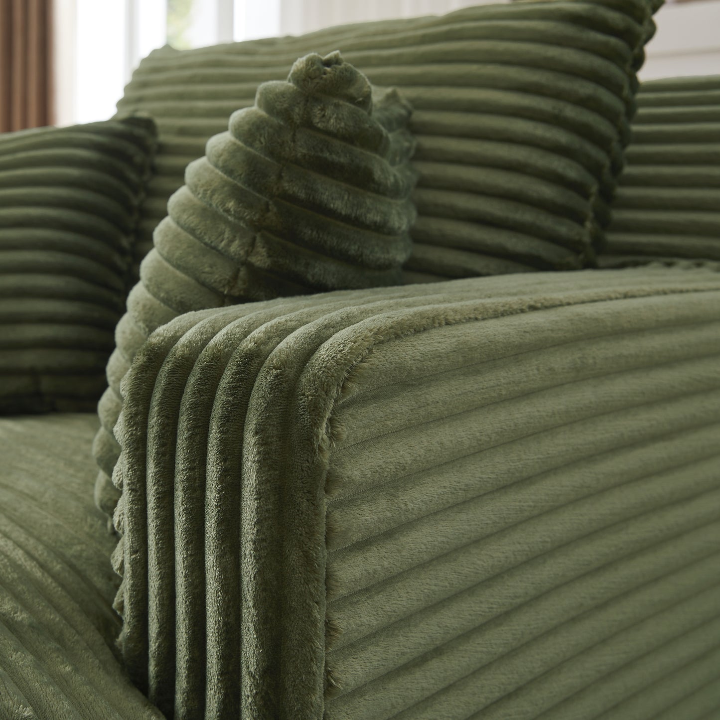 Indoor Single Chaise Sofa - Green - detail view 7