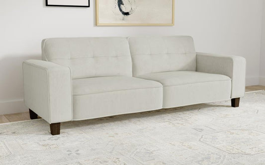 Deerhurst Upholstered Tufted Track Arm Sofa - Beige