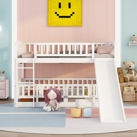 Bunk Bed with Slide - White - detail view 2