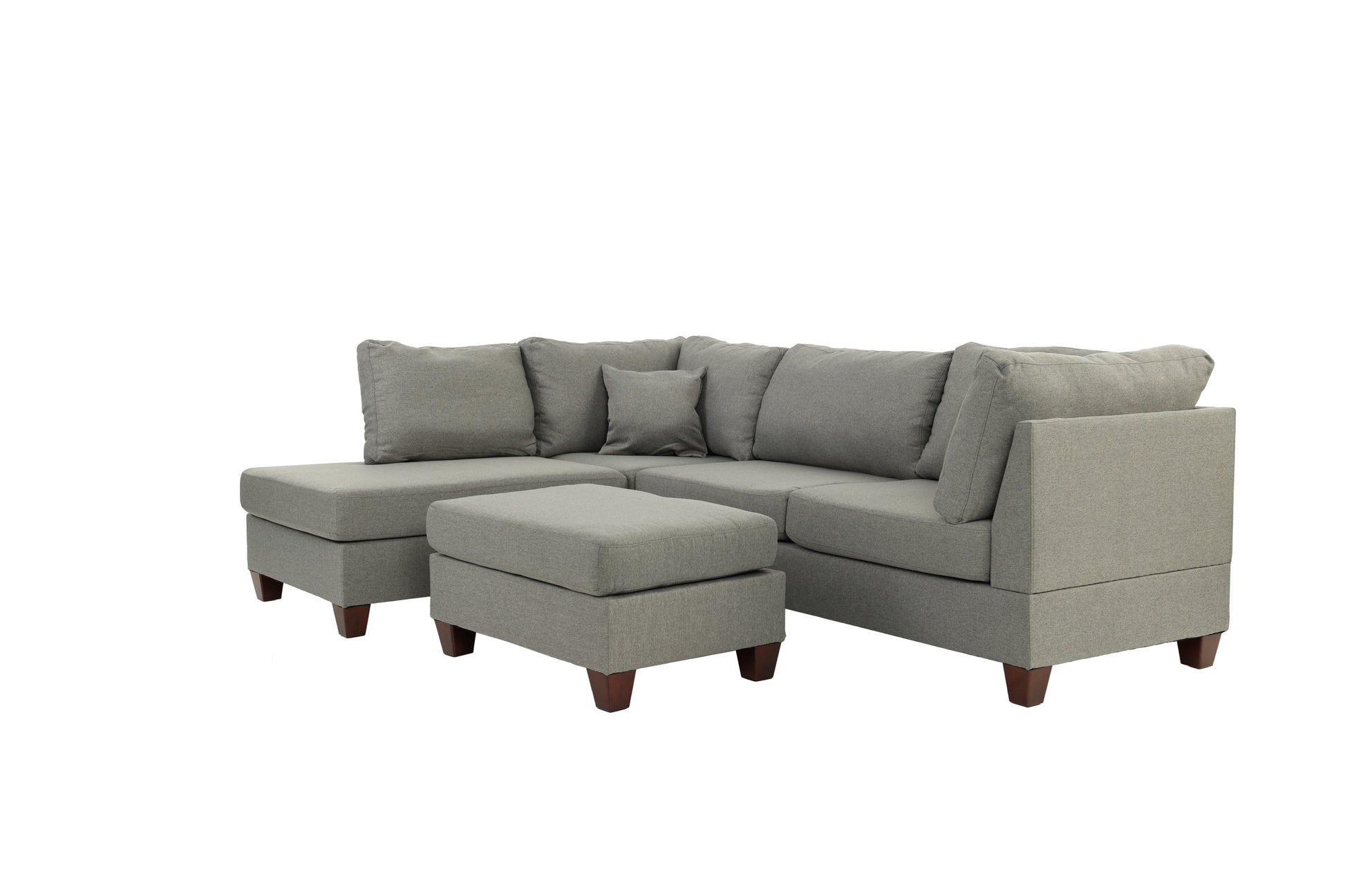3-PC SECTIONAL in Gray - detail view 6