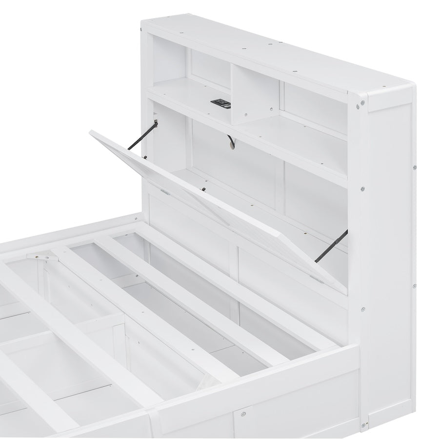 Empora Full Size Hydraulic Platform Storage Bed