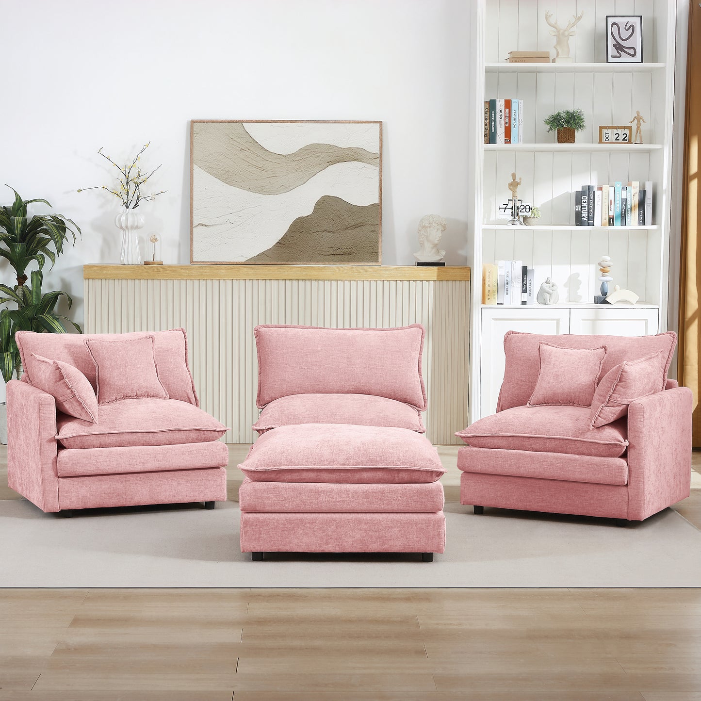 Modular Sectional - Pink - detail view 7
