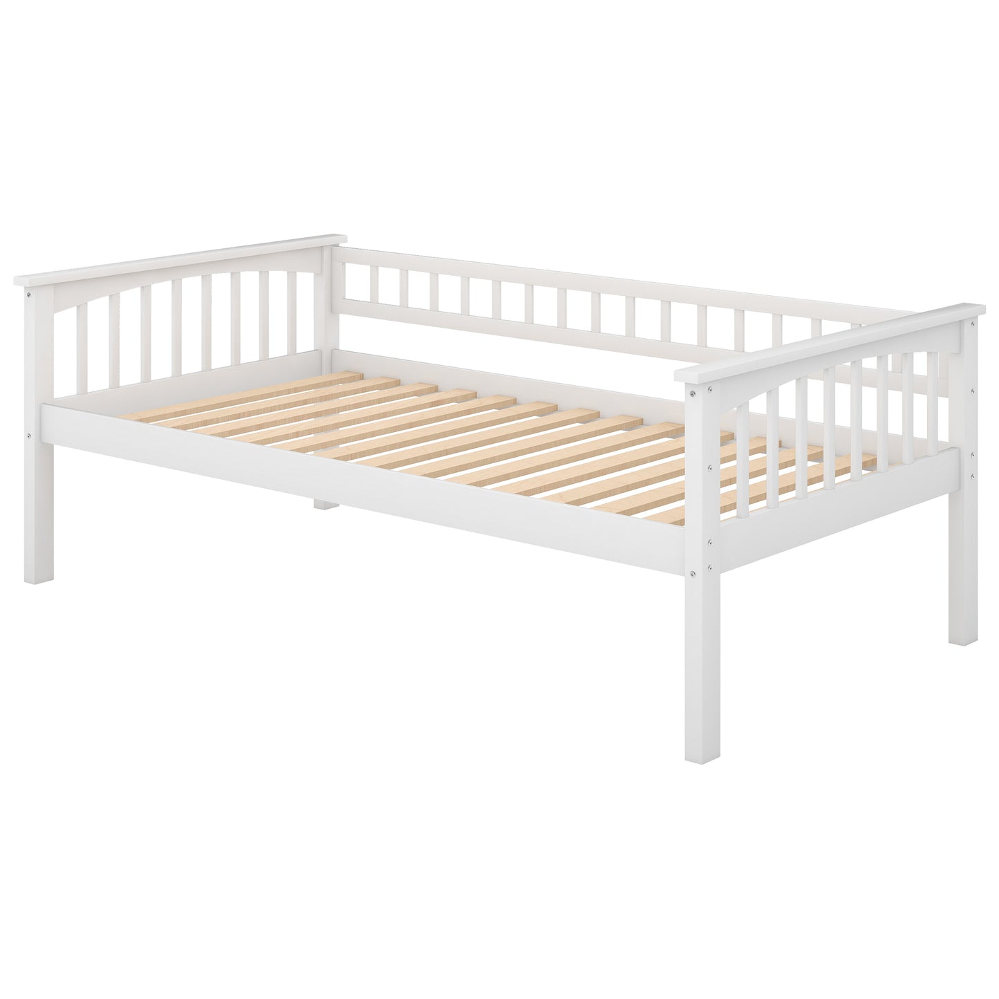 Philips Twin Size Wooden Bunk Bed with Storage Drawers, White