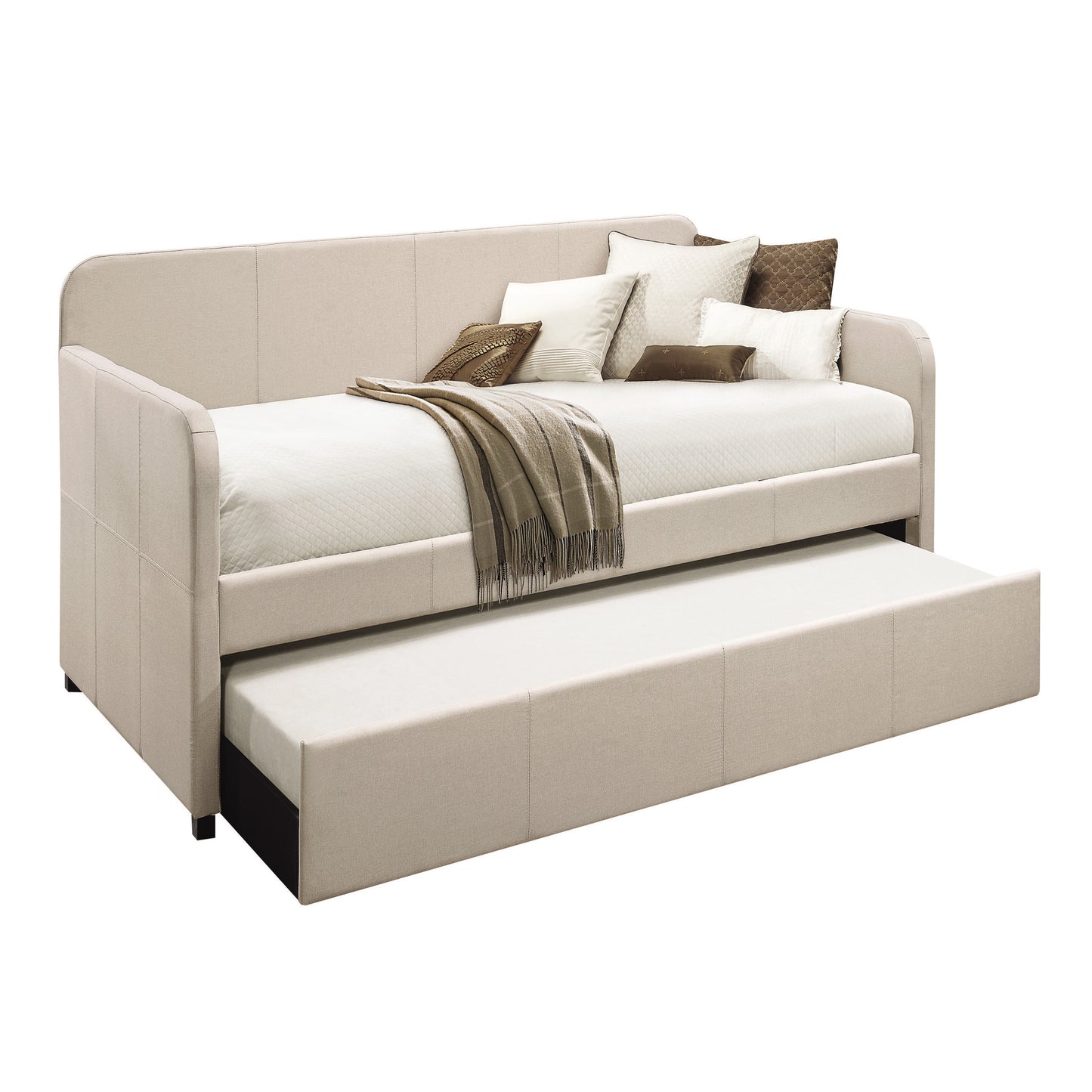 Fog Twin Upholstered Daybed with Trundle