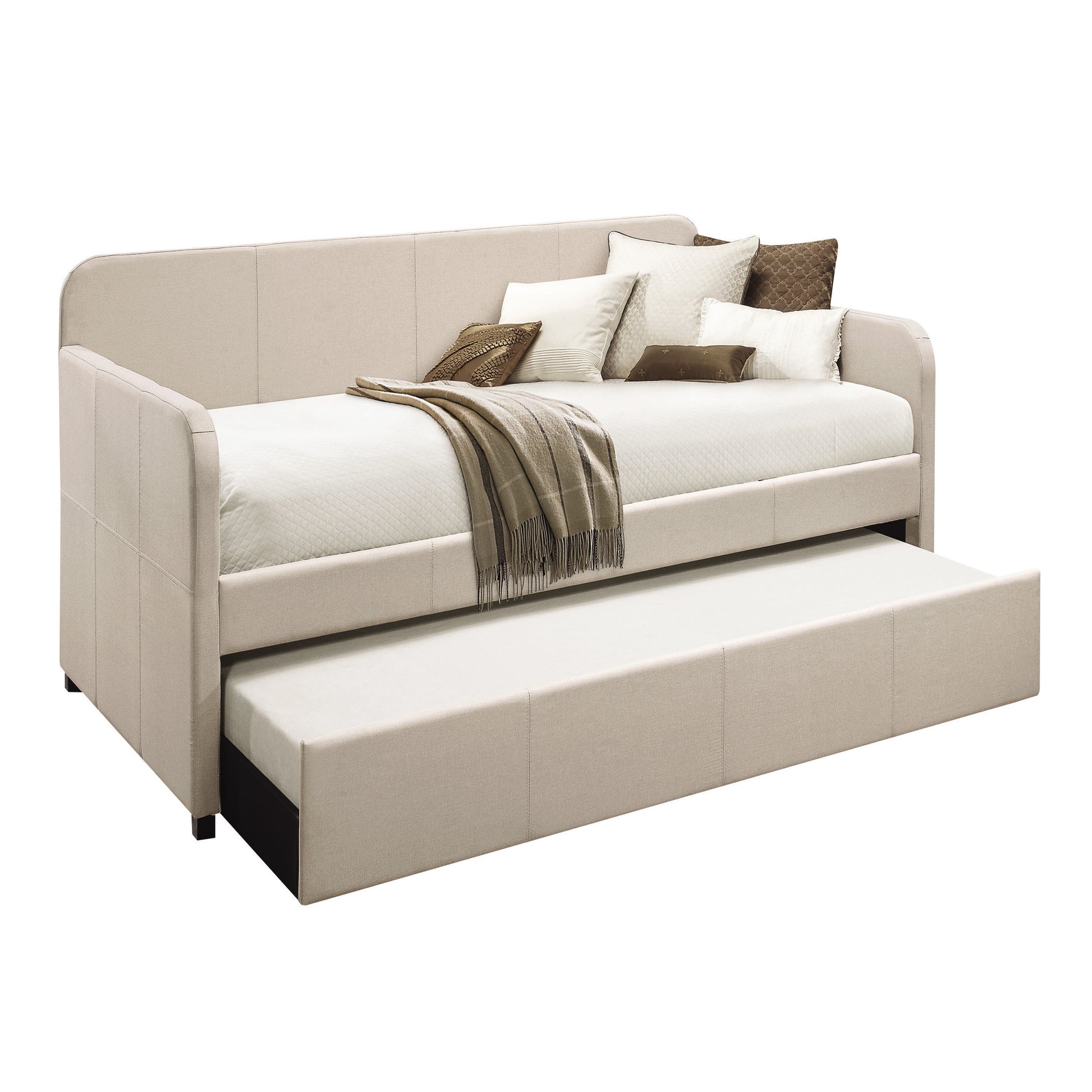 Fog Twin Upholstered Daybed with Trundle