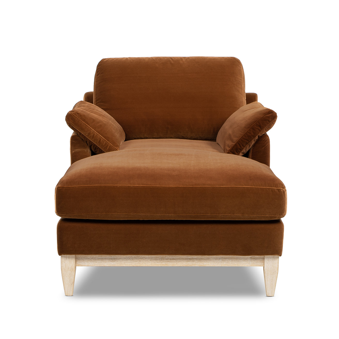 Pasadena Modern Farmhouse Chaise Lounge Chair - Orange - detail view 5