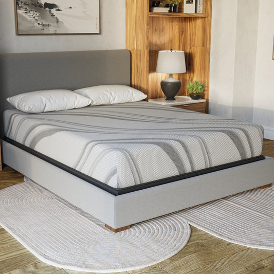 Diamond Pro Gel Memory Foam ultra cooling, responsive 10' Medium Feel (Twin XL), Greenguard Gold Certified, Made in the USA, White Label Ready