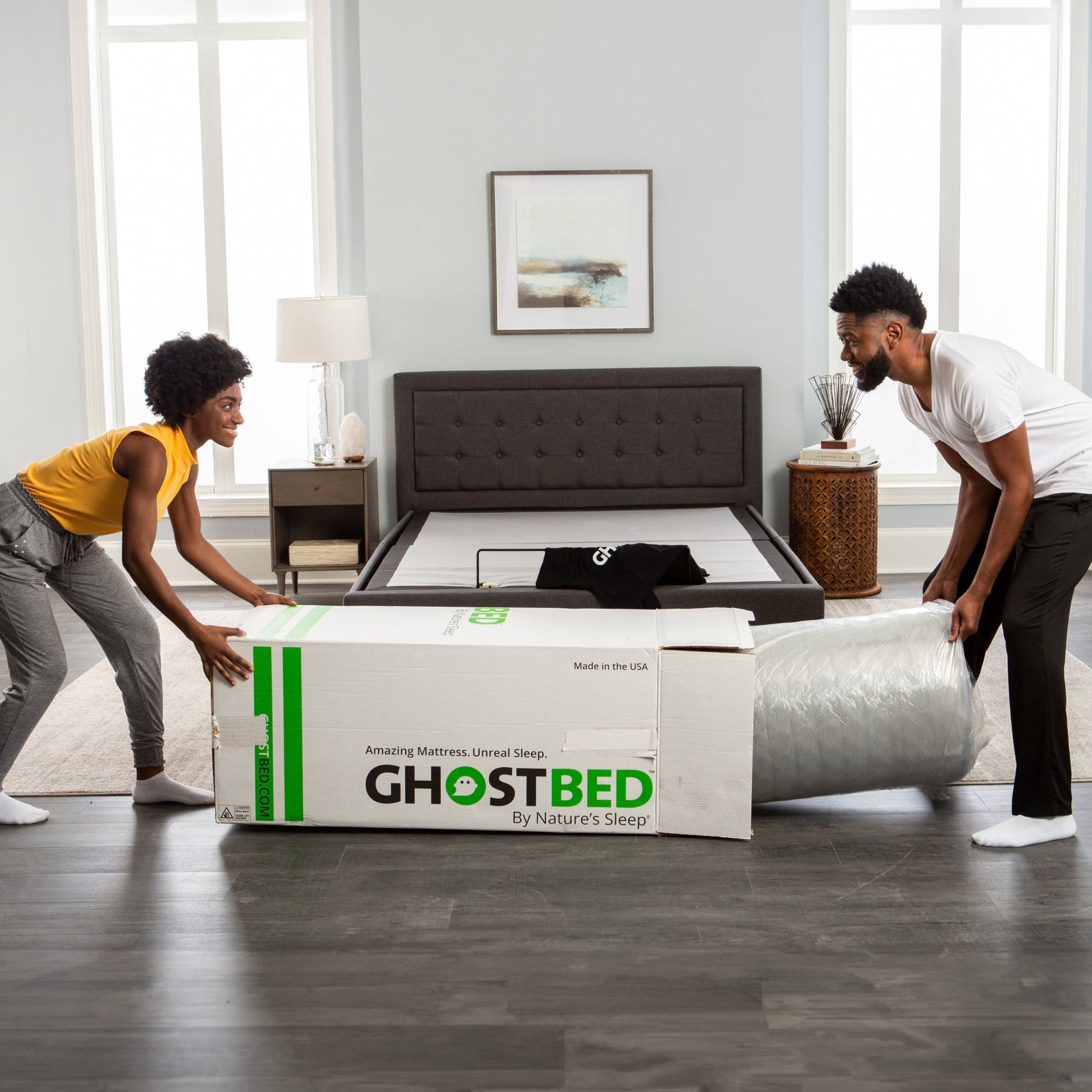 GhostBed Massage Mattress 12" Profile - Queen