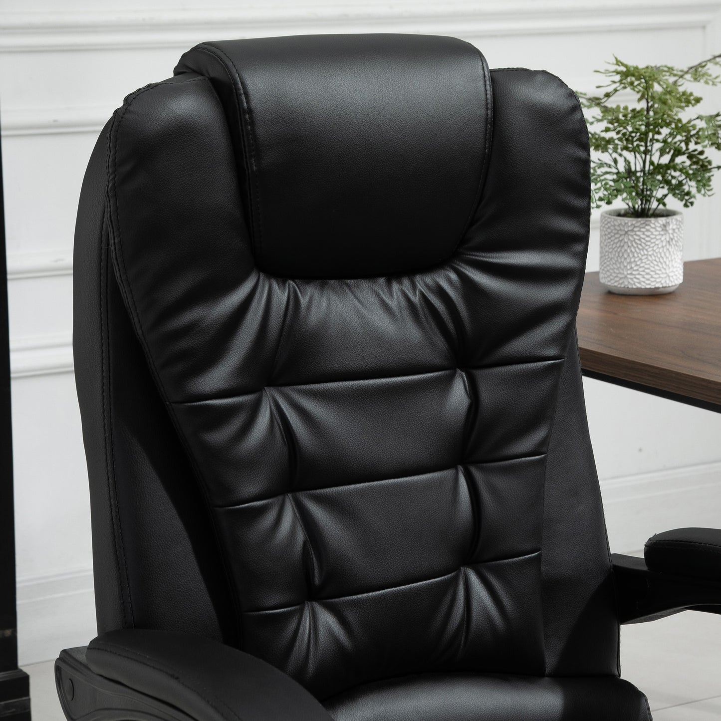 Vinsetto 7-Point Vibrating Massage Office Chair, Black