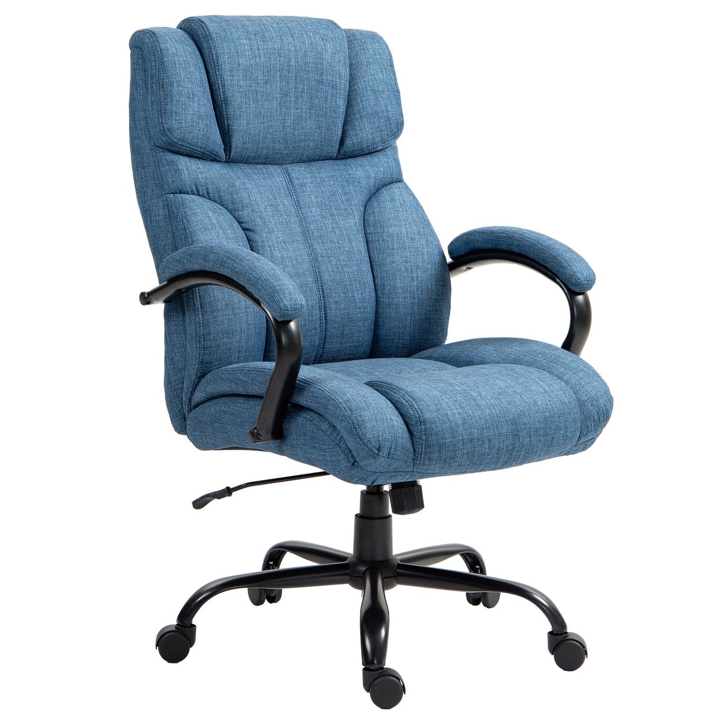 Vinsetto 500lbs Big and Tall Office Chair with Wide Seat, Blue