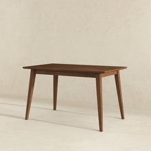 Levi Modern Style Solid Wood Rectangular Dining Kitchen Table Brown 47' - detail view 2