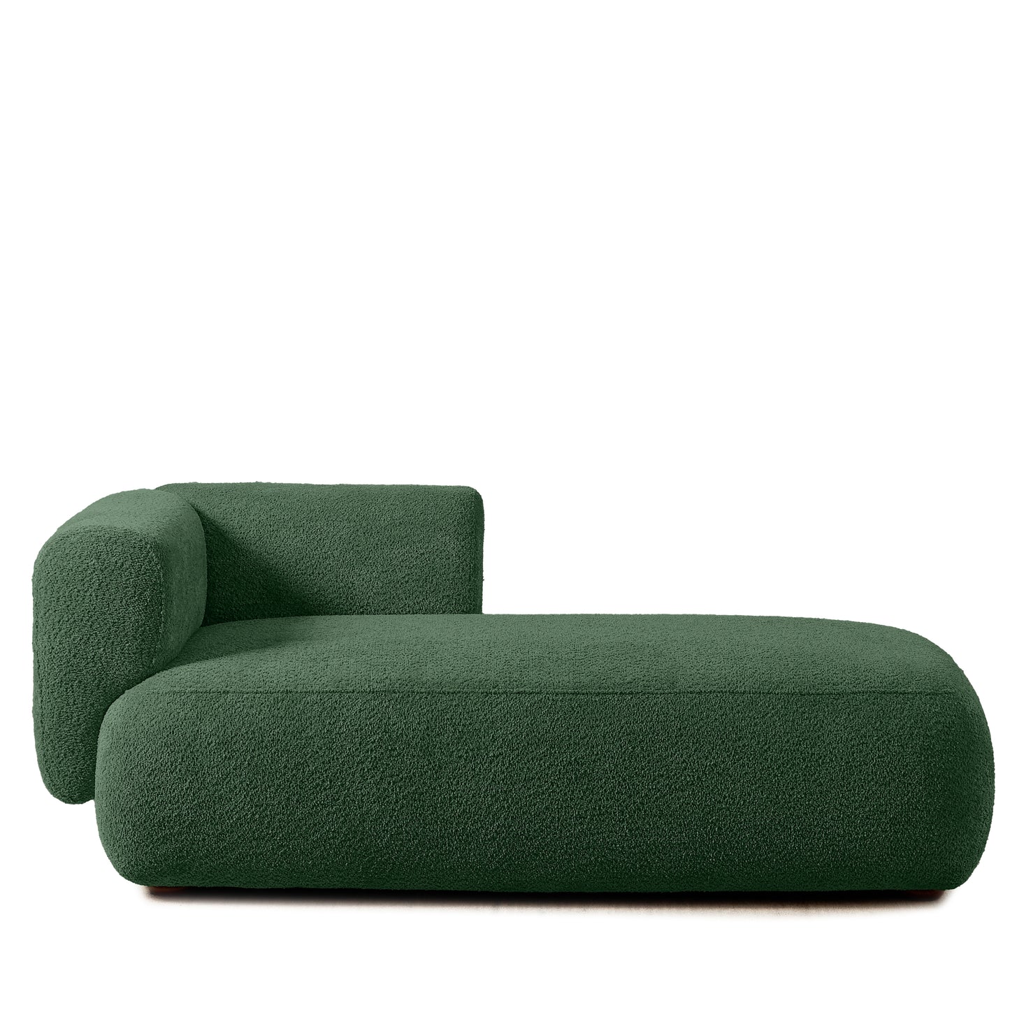 Upholstered Chaise Lounge - Green - detail view 2