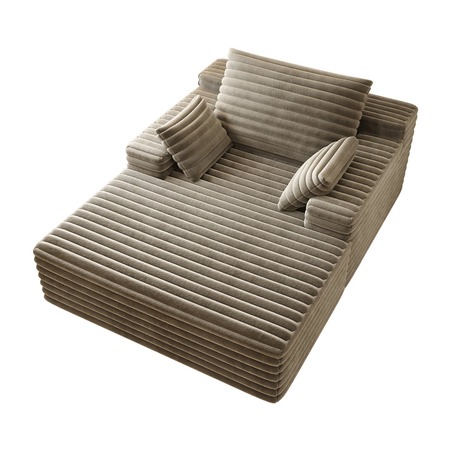 Chaise Lounge Chair Indoor - Camel - detail view 7