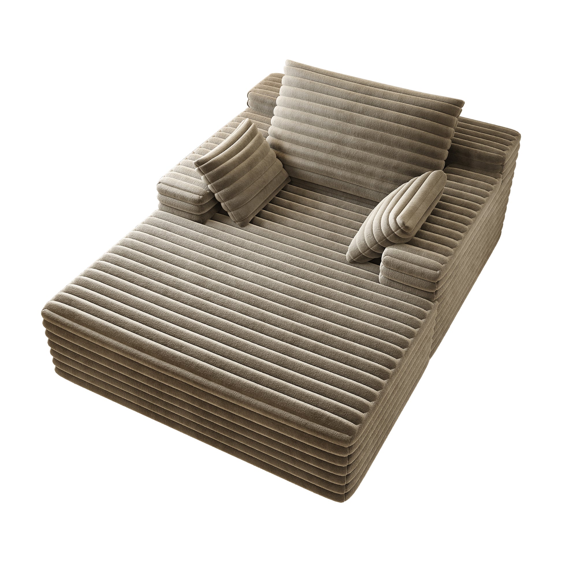 Chaise Lounge Chair Indoor - Camel - detail view 7