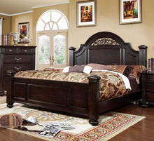 Syracuse Dark Walnut Finish King Poster Bed