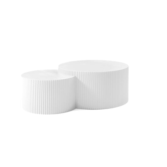 White Nesting Table Set of 2 - primary color shot