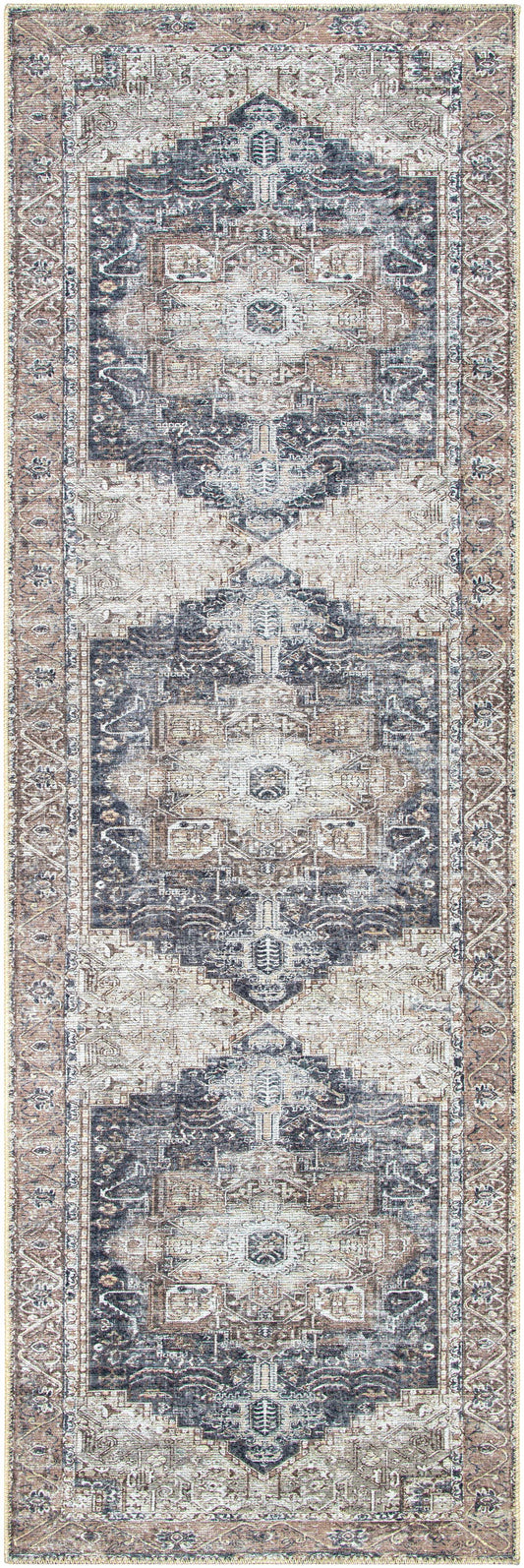 Beige Rosman Washable Area Rug - Promo