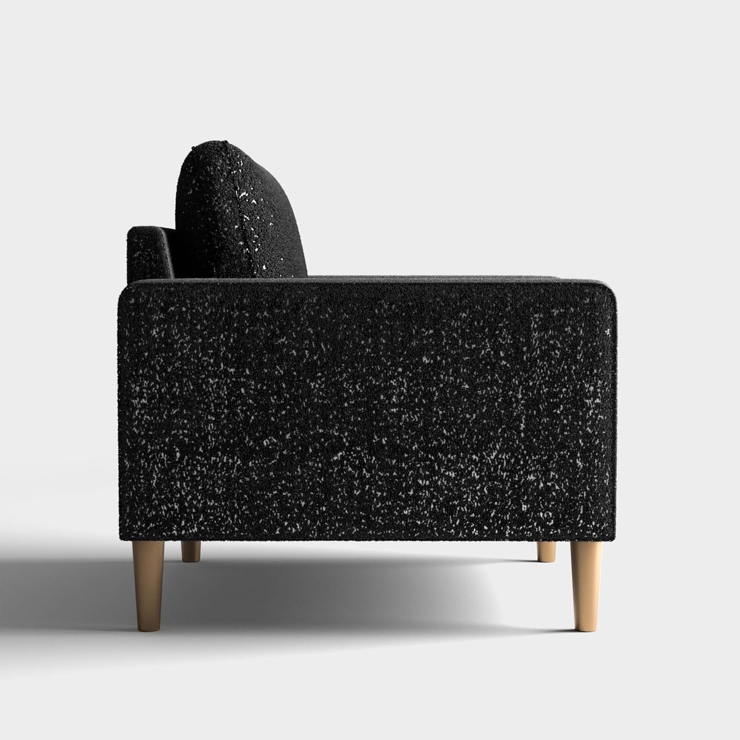 FOA Elverum Contemporary Fabric Blend Accent Chair - Black