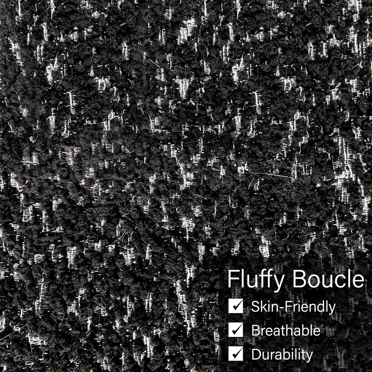 FOA Elverum Contemporary Fabric Blend Accent Chair - Black