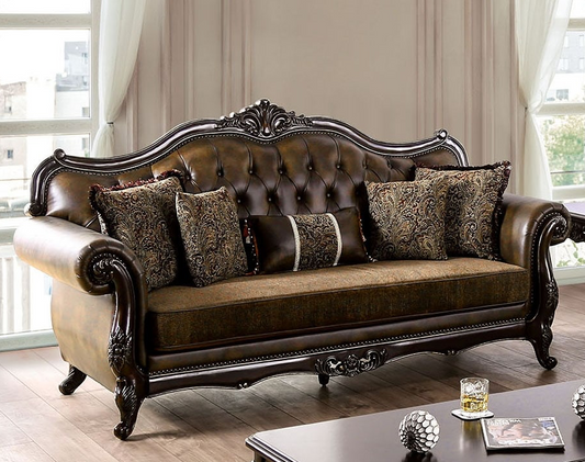 Ensenada Traditional Rolled Arm Sofa & Loveseat Set