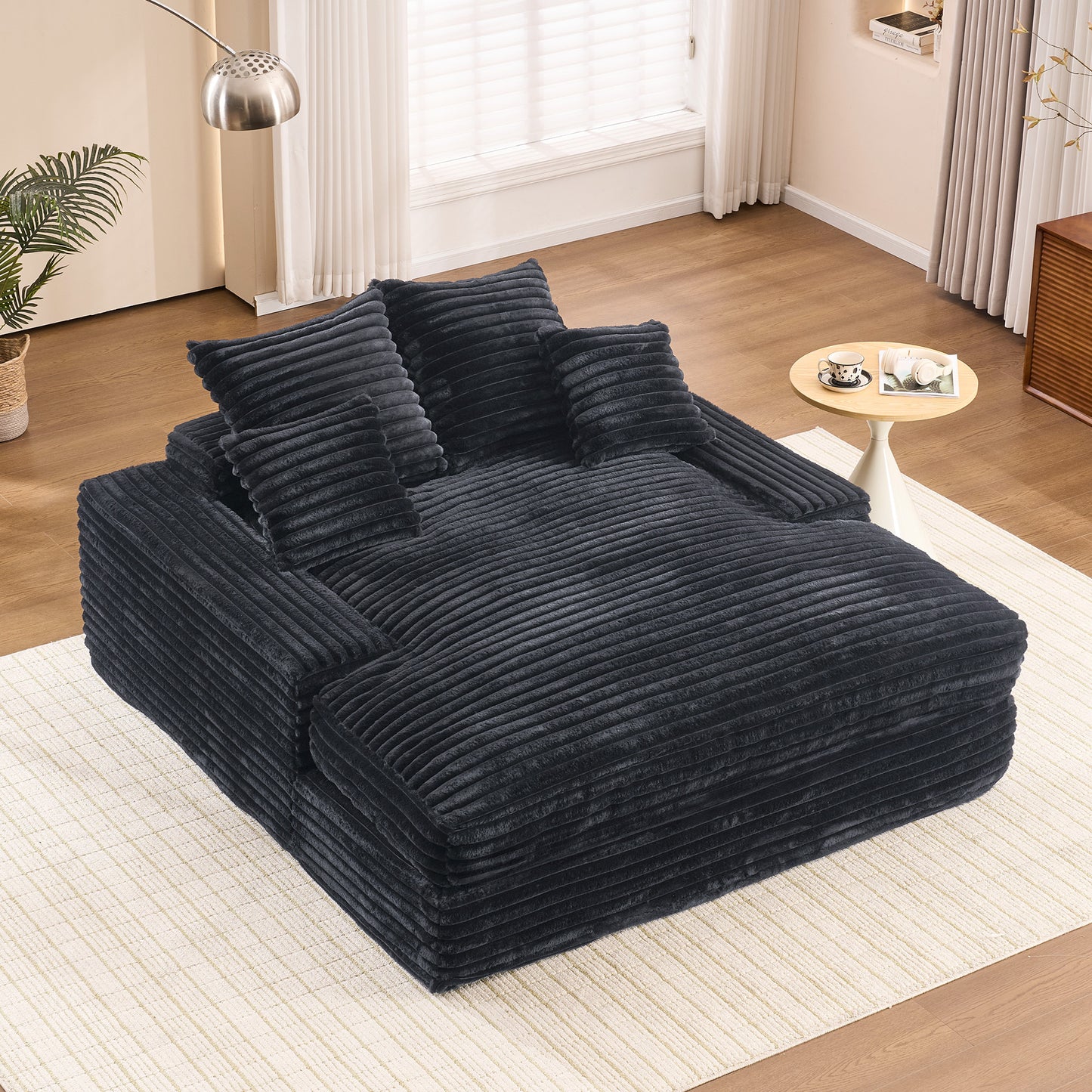 28" Dr-Oversized Chaise Lounge Chair - Gray - primary color shot