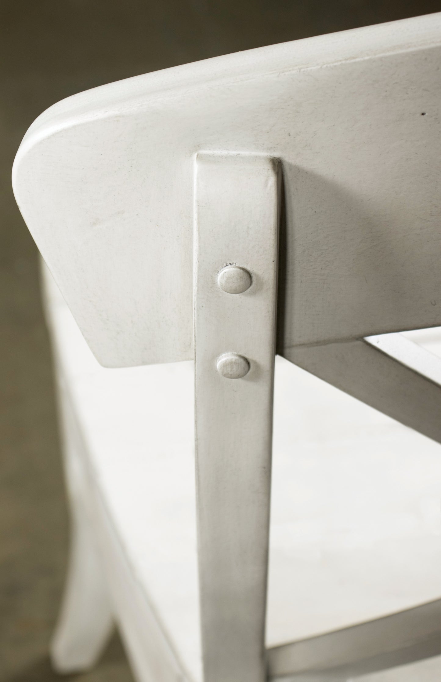 Harola Cross-back Dining Side Chairs in Set of 2, Smoky White Finish