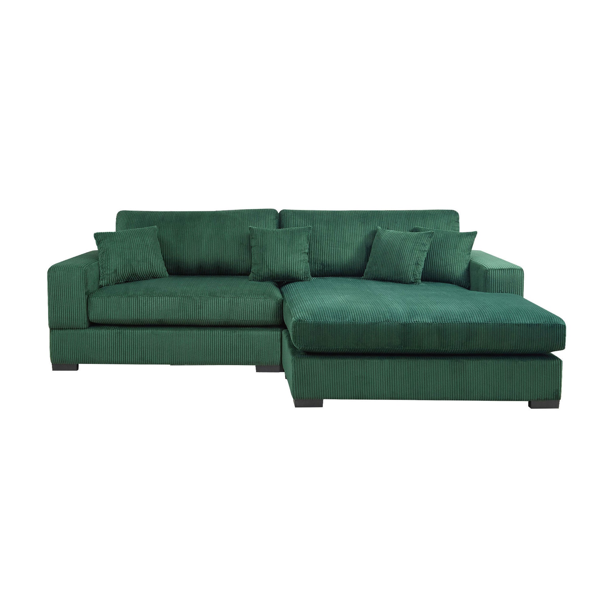 Mid Century Modern Sectional 3-Seater Sectional.polyester.suitable - GREEN - detail view 4