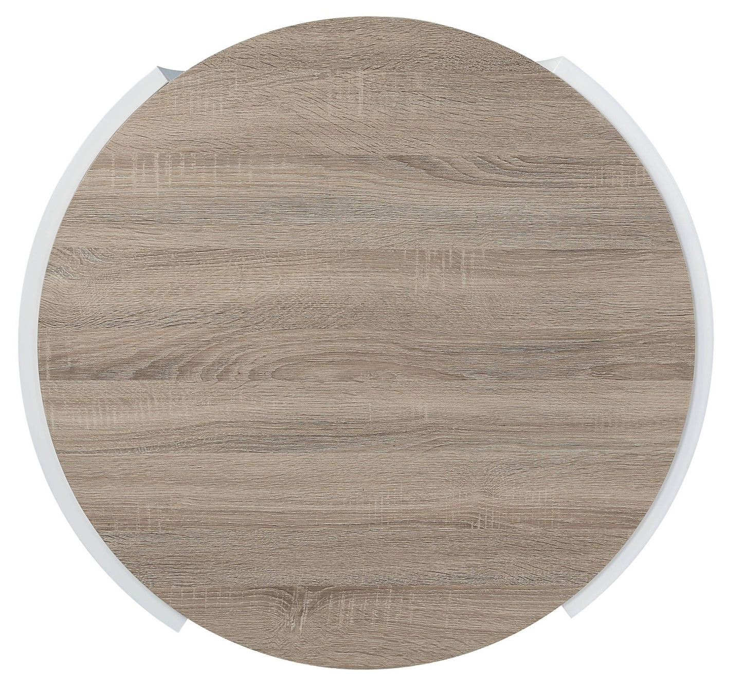 Oriel Oak and White High Gloss 1-Drawer Coffee Table