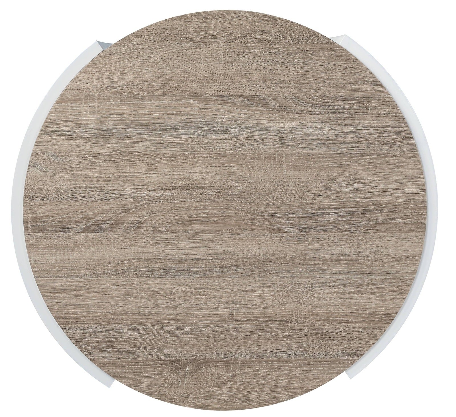 Oriel Oak and White High Gloss 1-Drawer Coffee Table