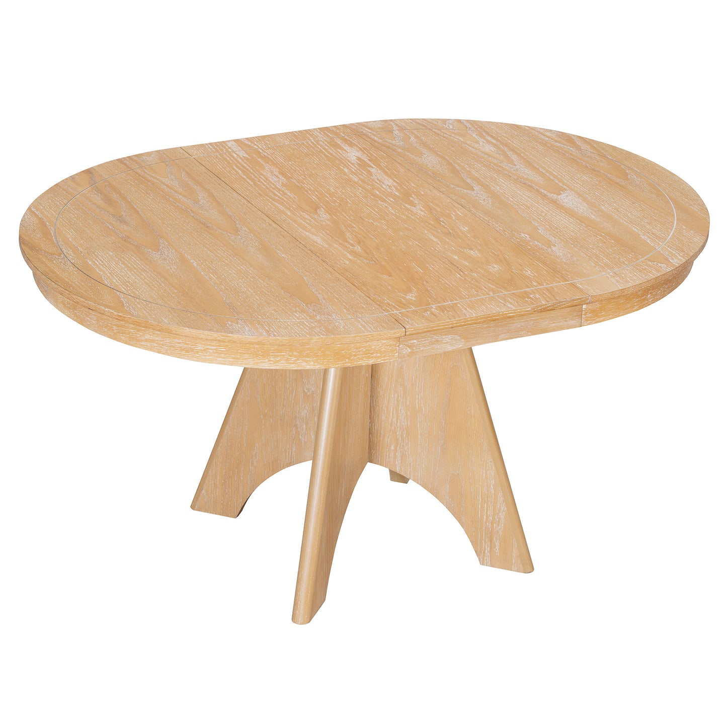 TREXM Vintage Extendable Dining Table for 4-6 - Natural - detail view 5