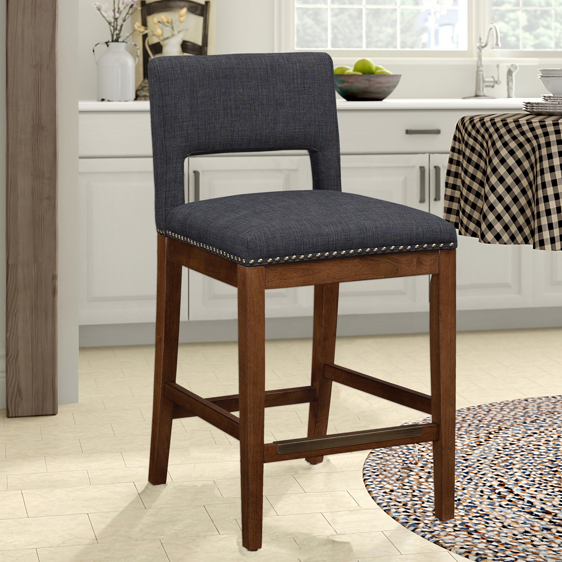 Rockwell Grey Counter Stool Finally Home Furnishings LLC