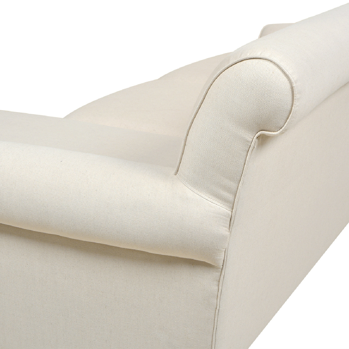 Alana 88' L-Shape Reversible Sectional Sofa, Light Beige Linen - detail view 2