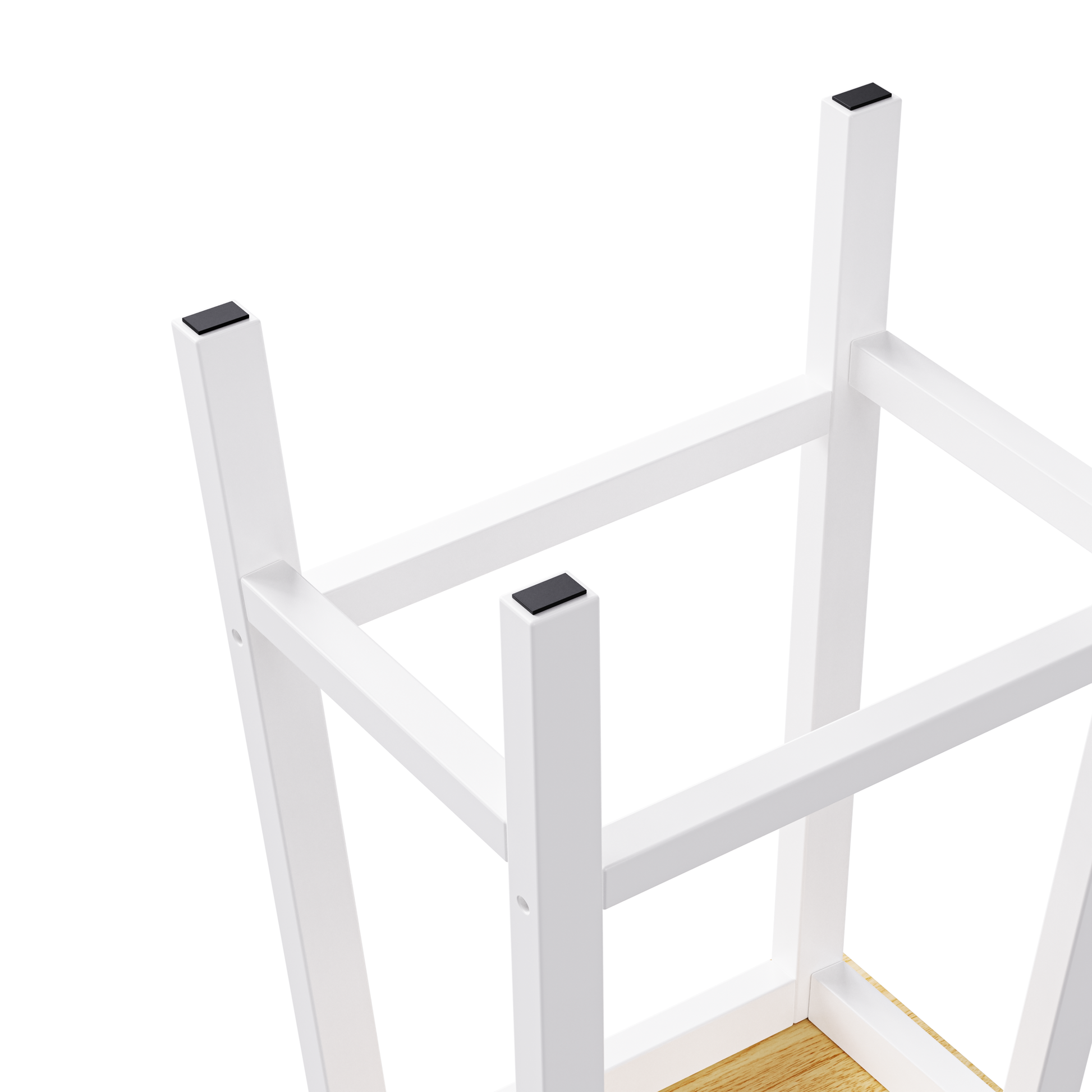 K&k Solid Wood Bar Stools (not Cheap Iron) - White - detail view 5