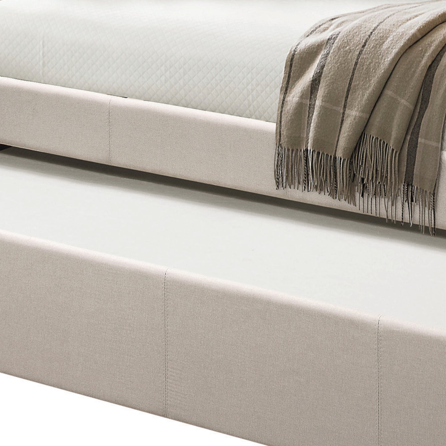 Fog Twin Upholstered Daybed with Trundle