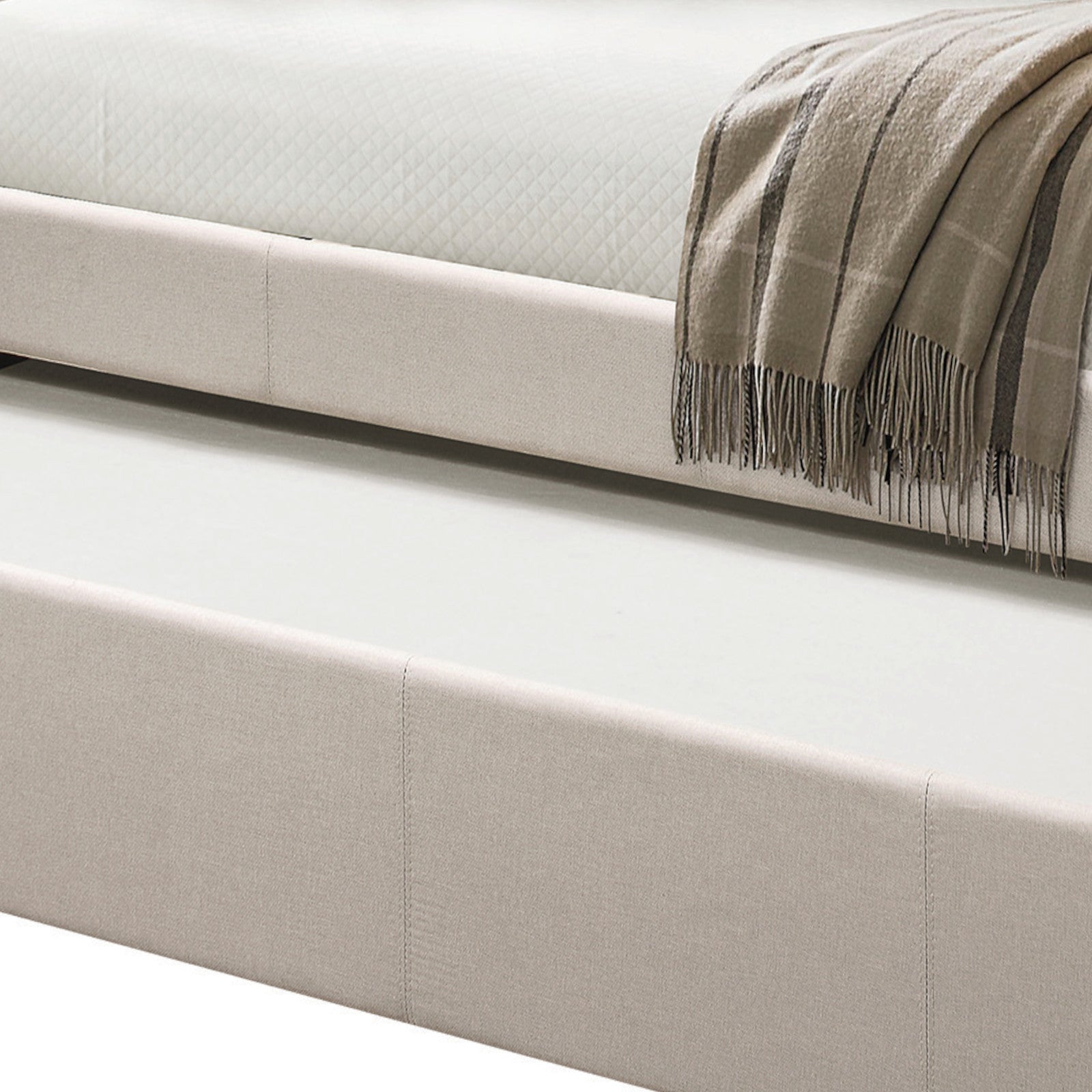 Fog Twin Upholstered Daybed with Trundle