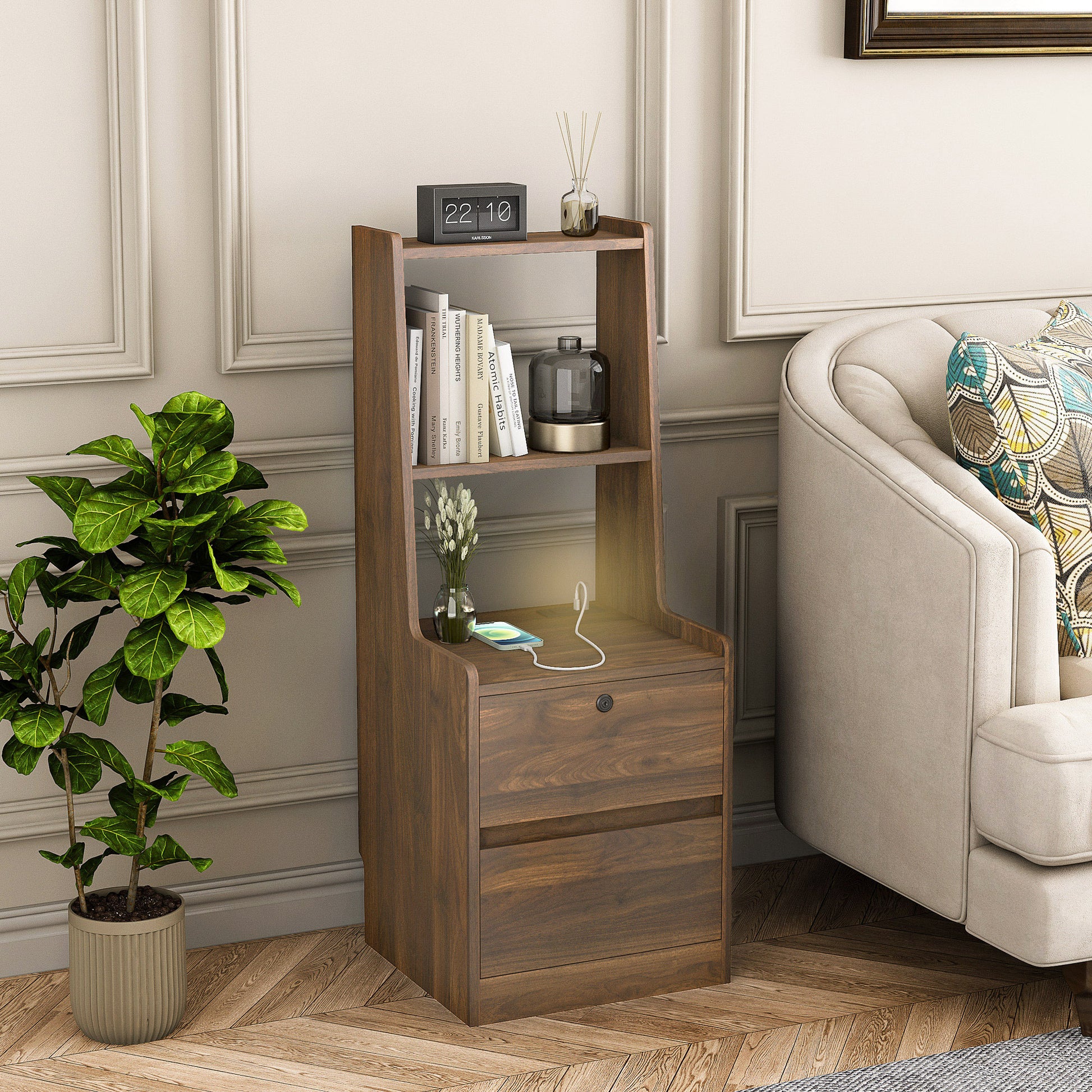 Nightstand with Charging Station - detail view 5