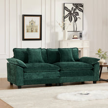 Green Chenille Loveseat