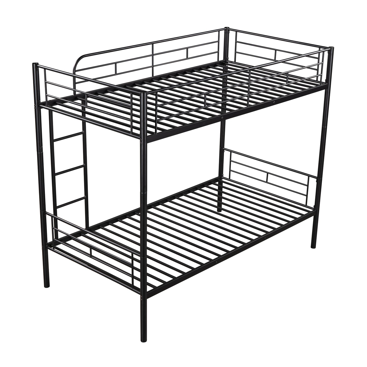 Henley Twin Over Twin Metal Bunk Bed, Black