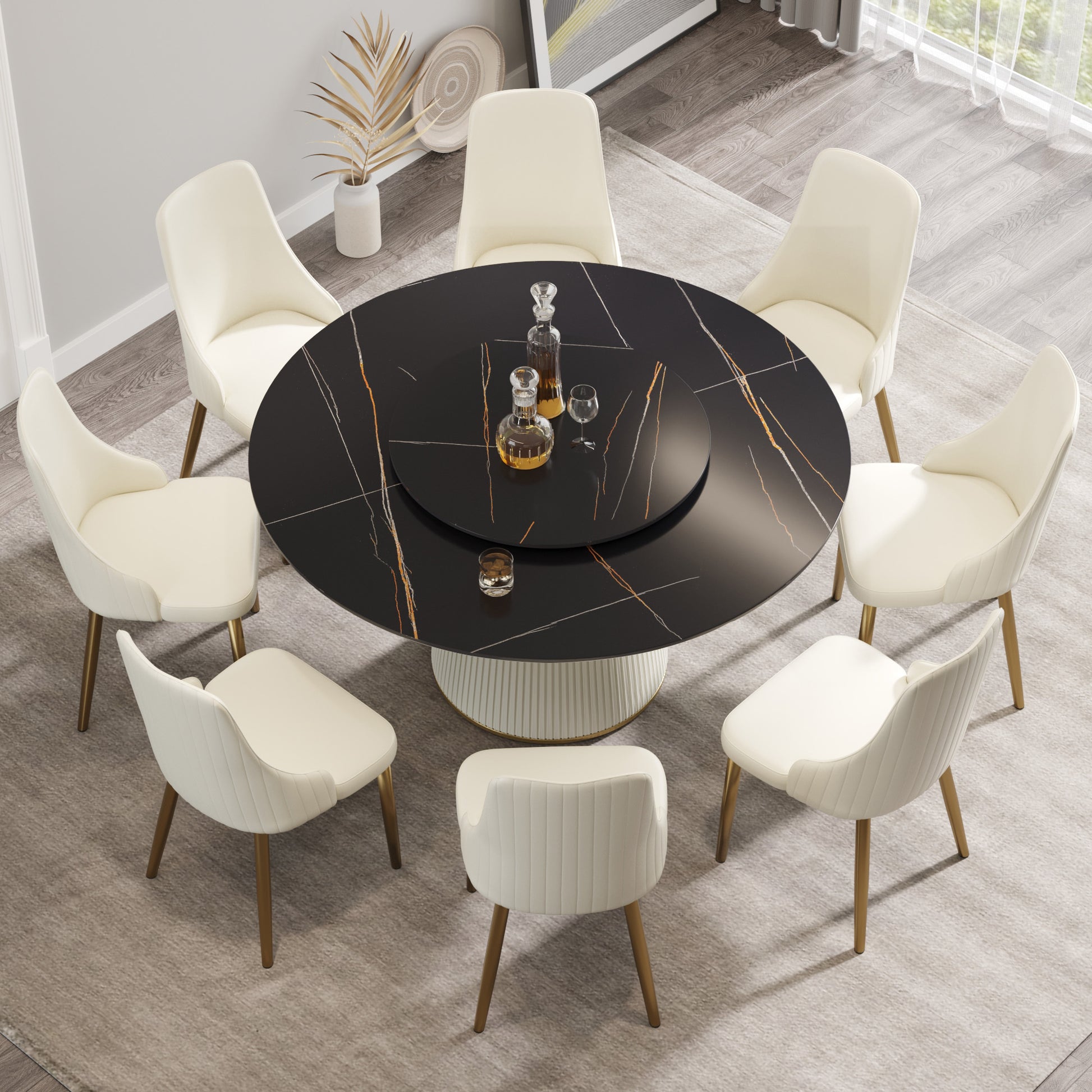 Caspian II Modern Sintered Stone Dining Table