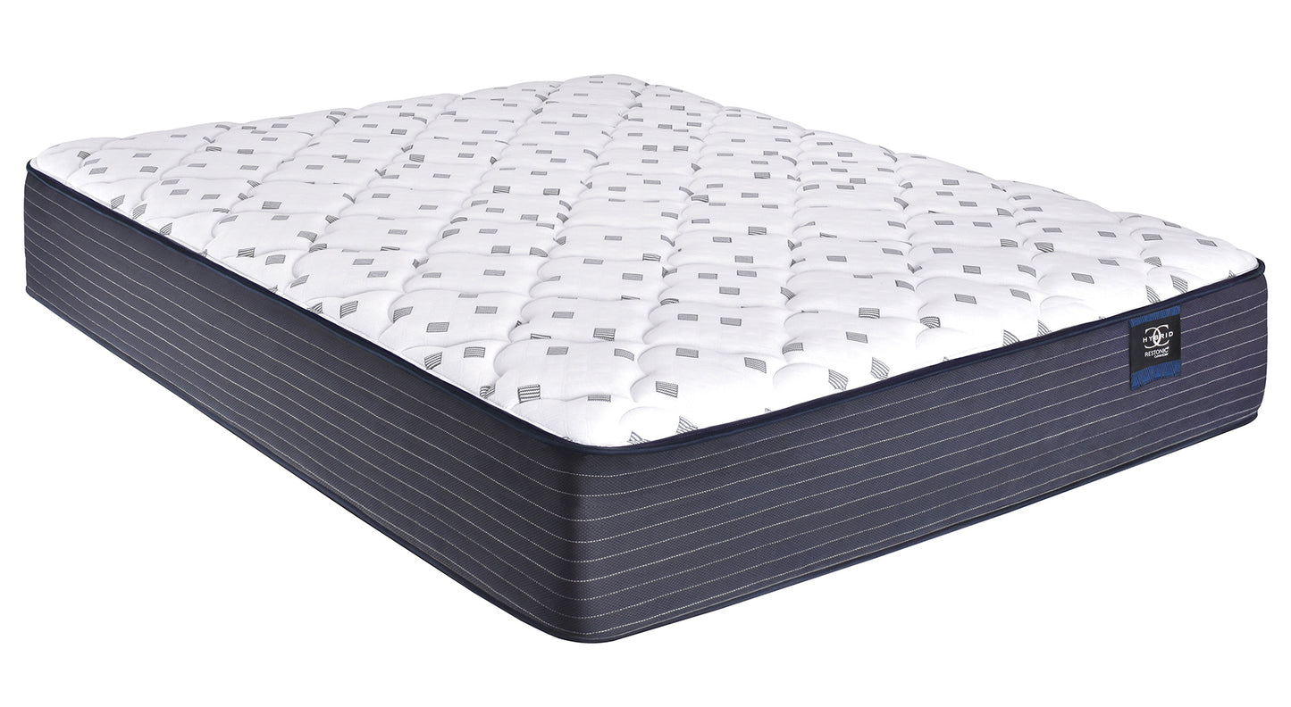 Restonic Comfortcare Hybrid Restonic Direct Plush - White+blue - detail view 4